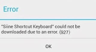 error-927-android-fix