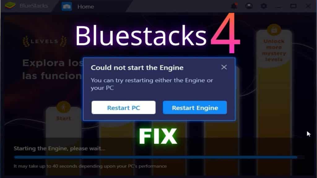 BlueStacks 4 Error FIX | Could not start the Engine.